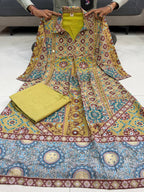 New Arrivals Pure Natural Crape Ajrakh Print Cord Set