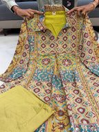 New Arrivals Pure Natural Crape Ajrakh Print Cord Set